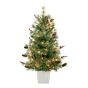 Sapin de Noël, DEL, cachemire et baies, 4'