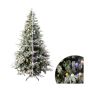 Sapin de Noël, effet givré, 300 lumières DEL blanc chaud et multicolore, 7'