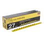 Bande de charge, calibre .27, plastique, niveau 4, jaune, 100/bte