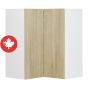 Caisson supérieur de coin 2 portes, Beauté Naturelle, bois, 24" x 30" x 12 1/2"