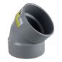 Elbow Hub 45° - RadonX - PVC - SGV - 4"