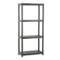 Primo Storage Unit - 4 Shelf - 24" x 51" x 12" - Black