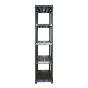 Deluxe Storage Unit - 5 Shelf - 36'' x 18'' x 73'' - Black