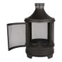 Steel Wood Fire Pit - Black - 30" x 50"