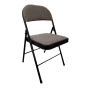 Folding Chair – Fabric – Gray - 46 x 43 x 78 cm