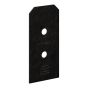 Plaque décorative pour poteau ZMAX, OA AV, noir, 4", 2/pqt
