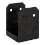 Base de poteau ZMAX, OA AV, noir, 6" x 6"