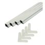 Cadre de moustiquaire en kit, blanc, 48" x 7/16"