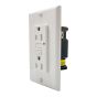 Duplex Outlet Wall Plate – White – 15 A – 125 V