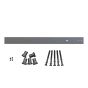 Ensemble rail de roulement plat, 2 m, noir mat