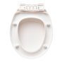 Toilet Seat – round – White - 41 cm x 35 cm