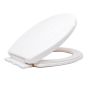 Toilet Seat – round – White - 41 cm x 35 cm