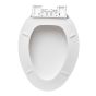 Toilet Seat – Elongated – White - 44 cm x 35 cm