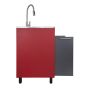 Utility Sink With Cabinet – Black-Red - 24"