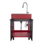 Utility Sink With Cabinet – Black-Red - 24"