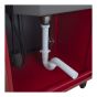 Utility Sink With Cabinet – Black-Red - 24"