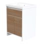 Meuble-lavabo Artemis, 25" x 22", blanc-bois