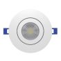 Lumière encastrée, DEL, directionnel, blanc, 5 CCT, 4", 4/pqt