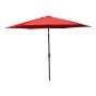 Parasol de marché, inclinable, rouge, 8' 10"