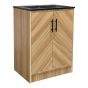 Meuble-lavabo Maia, 24", fini bois