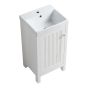 Meuble-lavabo Isadora, 18", fini blanc