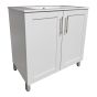 Meuble-lavabo Lagoa, 30", fini blanc