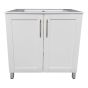 Meuble-lavabo Lagoa, 30", fini blanc
