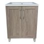 Meuble-lavabo Lagoa, 24", fini bois