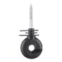 Isolateur annulaire, pour poteau en bois, noir, 25/pqt