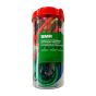 Sangles extensibles, multicolores, 12/pqt