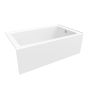 Aveiro Alcove Bathtub - Right Hand Outlet – White – 30” x 60”