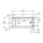 Aveiro Alcove Bathtub - Right Hand Outlet – White – 30” x 60”