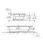 Alcove Bathtub - Emra - 30" x 60" x 15" - Acrylic - Right-Hand Outlet