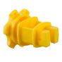Isolateur pour poteau en T, 25 mm, jaune, 20/pqt
