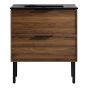 Meuble-lavabo, 2 tiroirs, 30", fini noyer