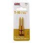 Embout, Star Drive, T-10, jaune, 2", 2/pqt