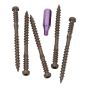 Composite Deck Screws - #9 x 2-1/2" - Brown - 100/Pkg