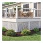 U-Channel Moulding for Lattice or Privacy Panels – PVC – White – 8’