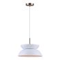 Luminaire suspendu Spezia, 13", blanc-or