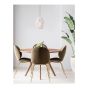Luminaire suspendu Dakhlio, 8,5", blanc-or
