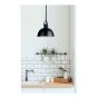 Luminaire suspendu Temarra, 9", noir mat