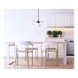 Maderrio Pendant Light – 3 Bulbs – 8" – Matte Black-White