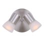 Flushmount – 2 Bulbs – Hudsa – Brushed Nickel