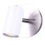Kardey Wall Light – 1 Bulb – 5" – White-Brushed Nickel