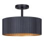 Flushmount – Ajacio – Black - 13"