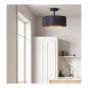 Flushmount – Ajacio – Black - 13"