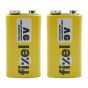 9 V Alkaline Batteries – 2/Pkg