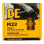 Adaptateur, Mâle M22 x Mâle M22 MNTP M22, brun