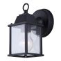Applique murale extérieure Glassio, noir sablé, 2/pqt