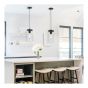 Pendant Light – 1 Light - Clema – Black-Glass – 12 cm
